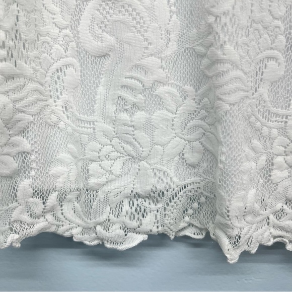 Giorgio Fiorlini white lace top size Medium - Picture 5 of 8